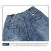 2026 Spring/Summer New Women's Denim Pants with Split Hem, High Waist, Vintage Buttoned Wide-Leg Jeans