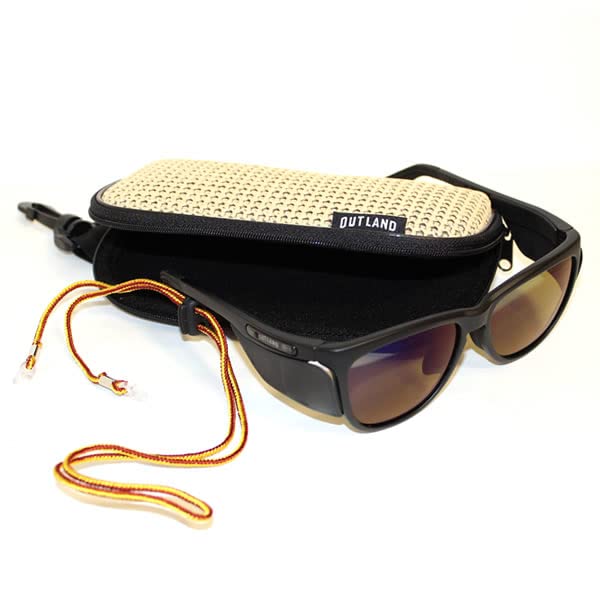 OUTLAND BAATARA Matte Black Polarized UL Light by Yamamoto Polarized Sunglasses for Sunglasses, MBK, Green, Double-Sided Multi-Coated, OL-106,