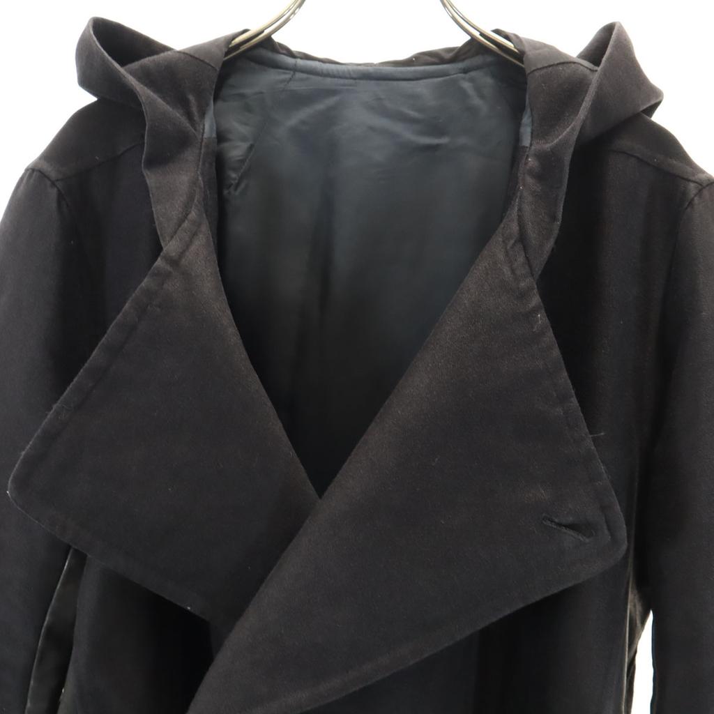 RICK OWENS Linen Blend, Made In Italy Coat S Black Men's Used