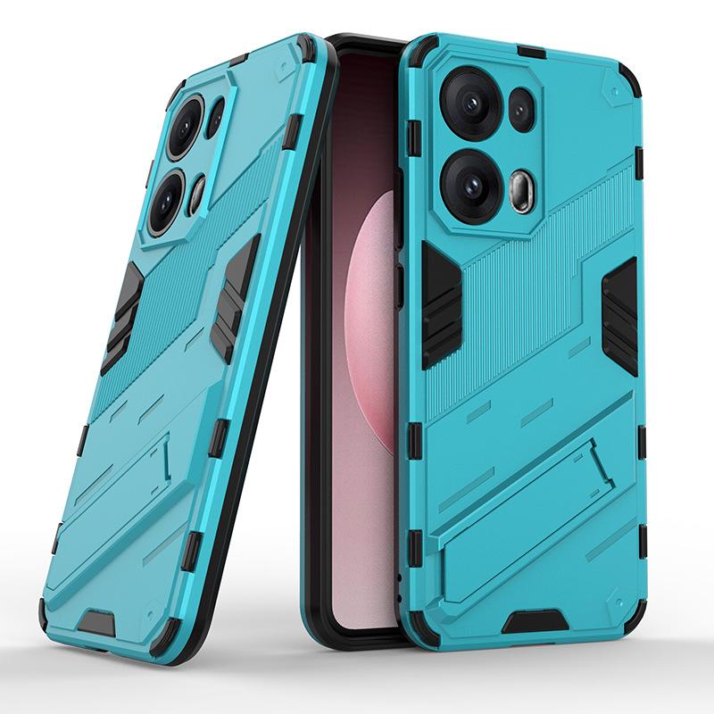 Applicable to OPPO Reno13Pro punk mobile phone case Reno12Pro bracket Reno11 anti-drop protective case