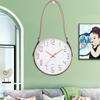 12 Inch 30CM Silent Belt Hanging Clock, Fashionable Home Living Room Three-dimensional Digital Minimalist Clock