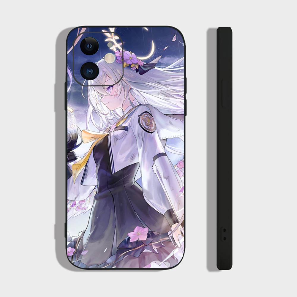 Shirasu Azusa Anime Games Blue Archive Phone Case For IPhone 17 Air 16 15 14 13 Pro Max 11 12 Black Silicone Cover