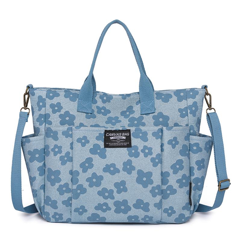

Женская сумка Большая вместительная парусиновая сумка через плечо с принтом