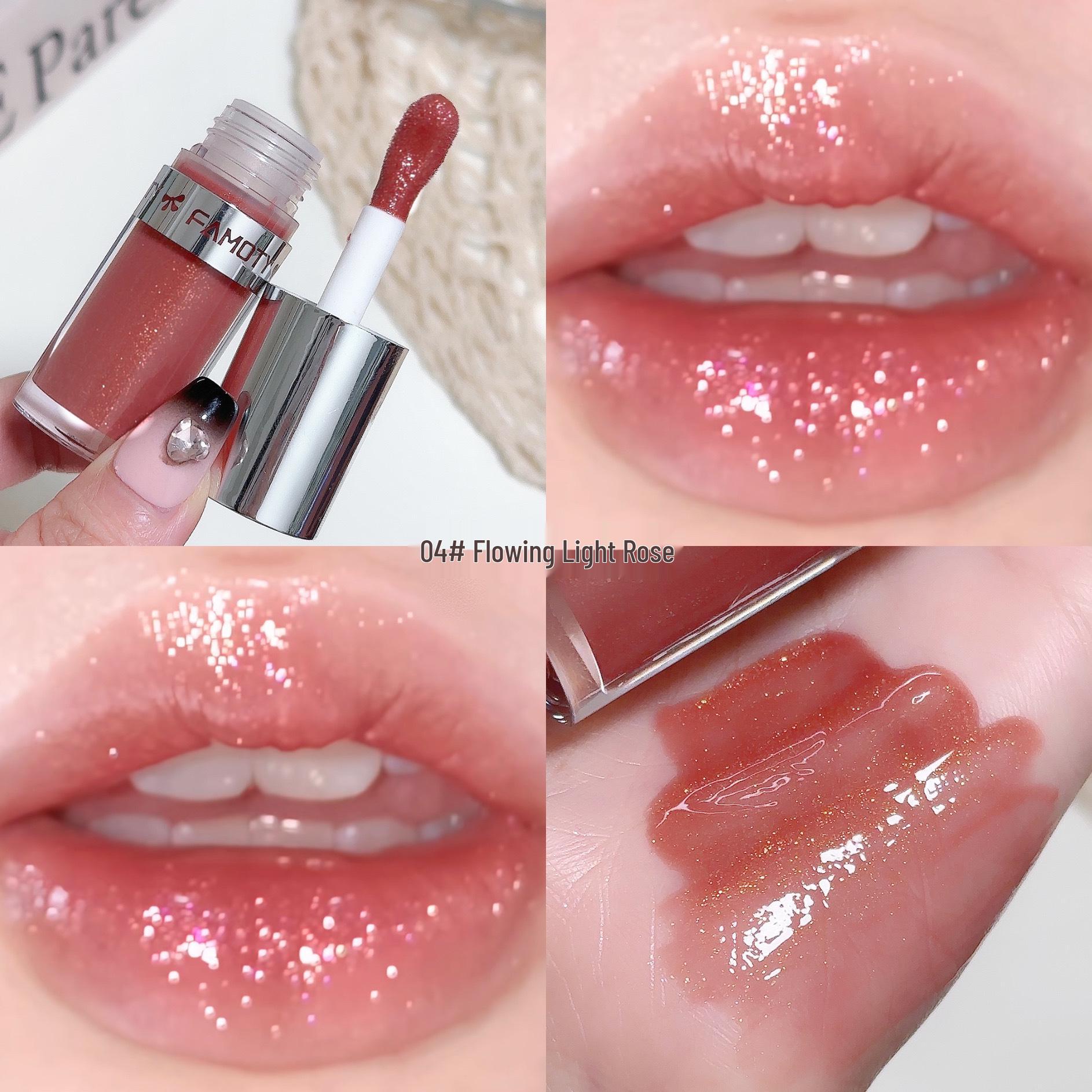 Блеск для губ FAMOTY Water Gloss: Блестящее, Увеличивающее объем, Увлажняющее масло для губ для женщин