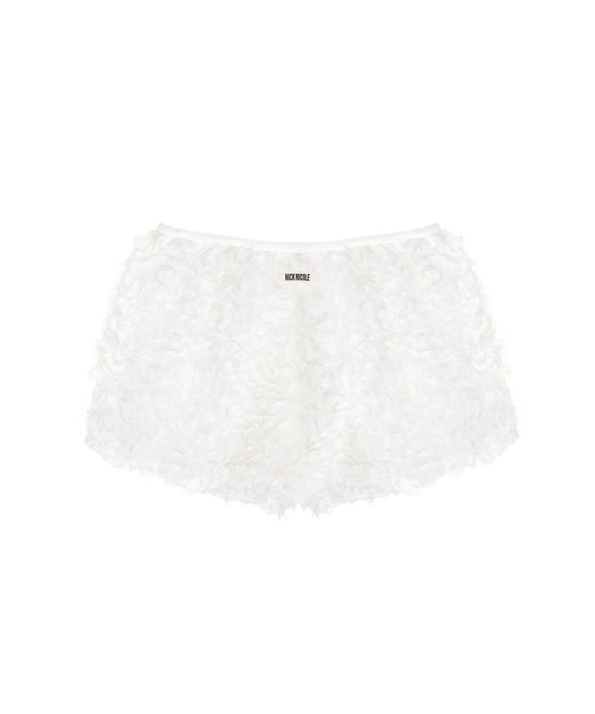 Nigaennikol Flower Micro Short Pants_Ivory