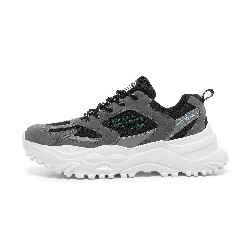 Low-Top Casual Shoes For Men Slip-Resistant Wear-Resistant Comfortable Mesh Breathable Chunky Retro Sneakers