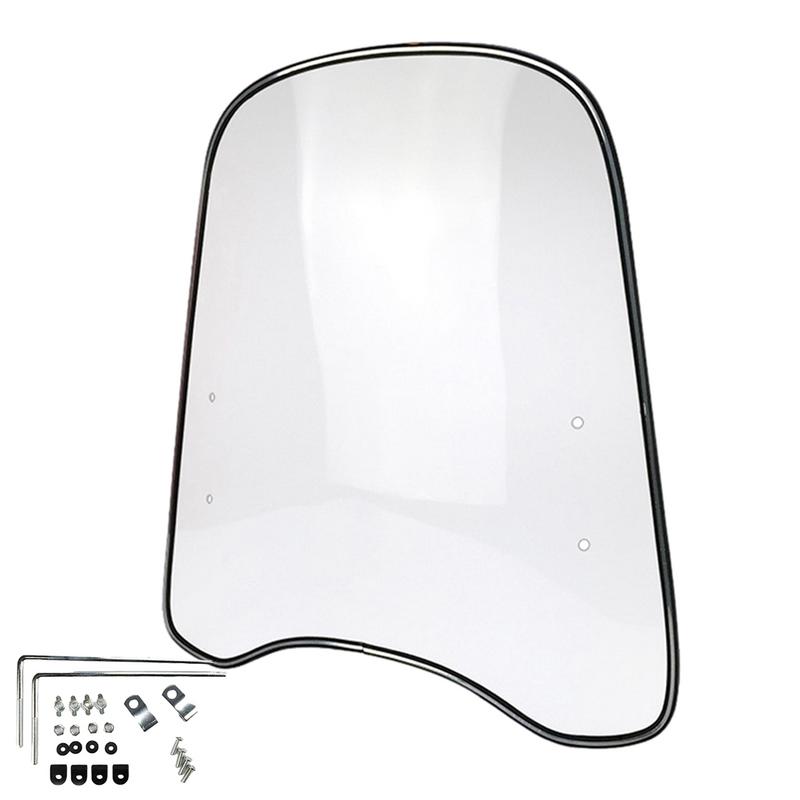 Universal Motorcycle Windshield Large Windscreen Compatible With Motorcycles Electric Cars Scooters And More Clear