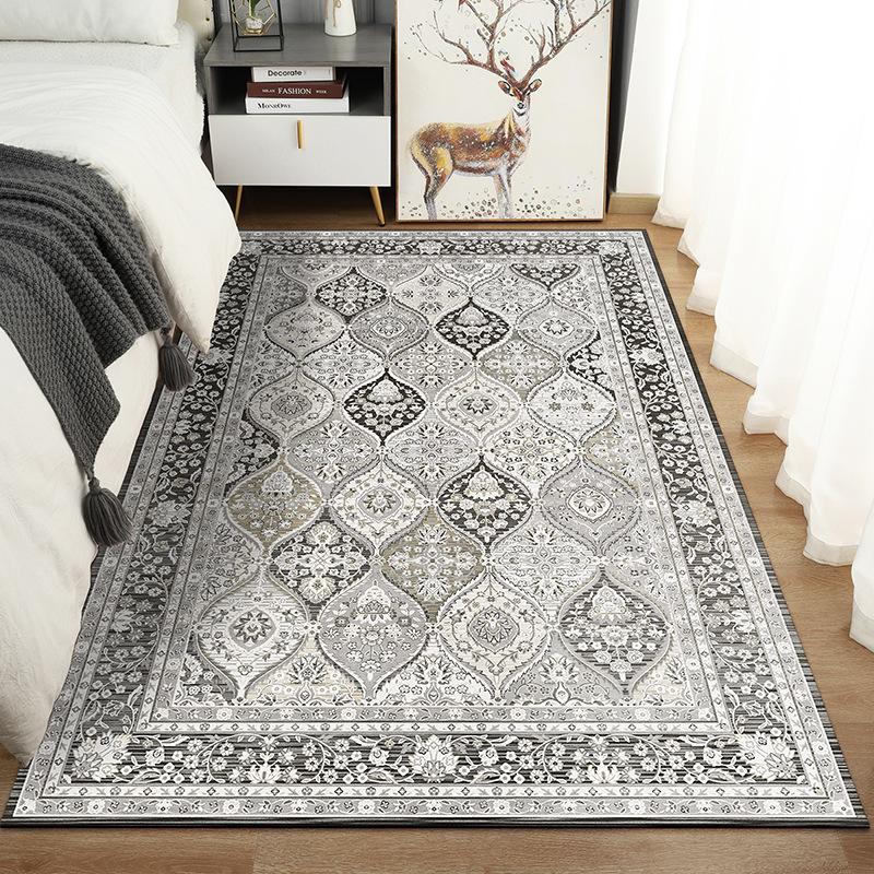 VIKAMA Bohemian Imitation Cashmere Carpet Home Decor Living Room End Table Full Floor Mat Soft Comfortable Bedroom Bed Rug
