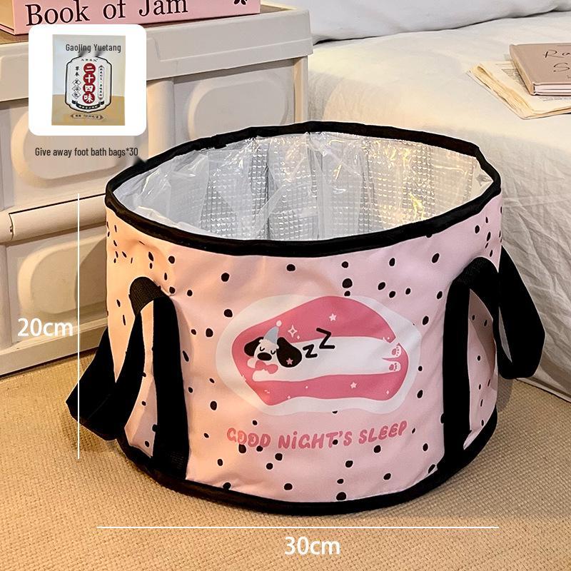 Foldable Portable Over-Calf Foot Bath Bucket for Travel and Home Use
