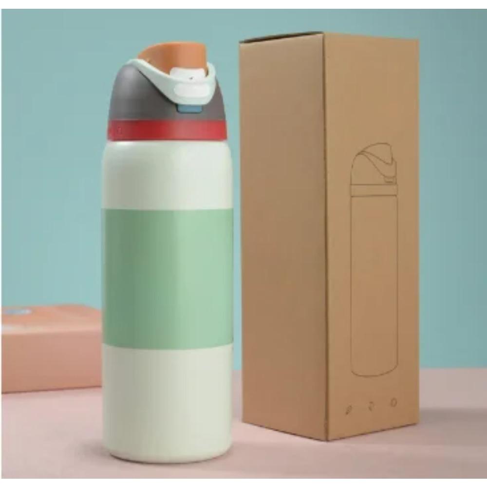 

НОВЫЕ Кружки Вакуумные Фляги и Термосы Бутылка для воды Посуда Термостакан Термокружка из нержавеющей стали Оригинальная для холодных и горячих напитков Кофе 32oz (950ml) белый