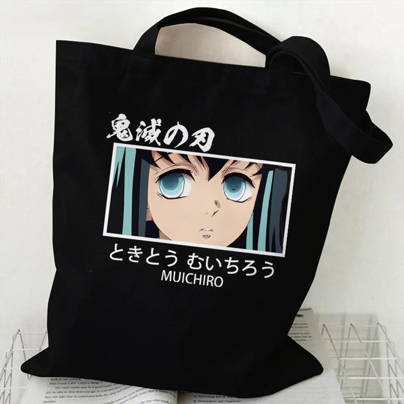 Japan cartoon comics Tokito Muichiro Demon Slayer Print Canvas Shopping Bag Large Capacity Tote Bag 7564