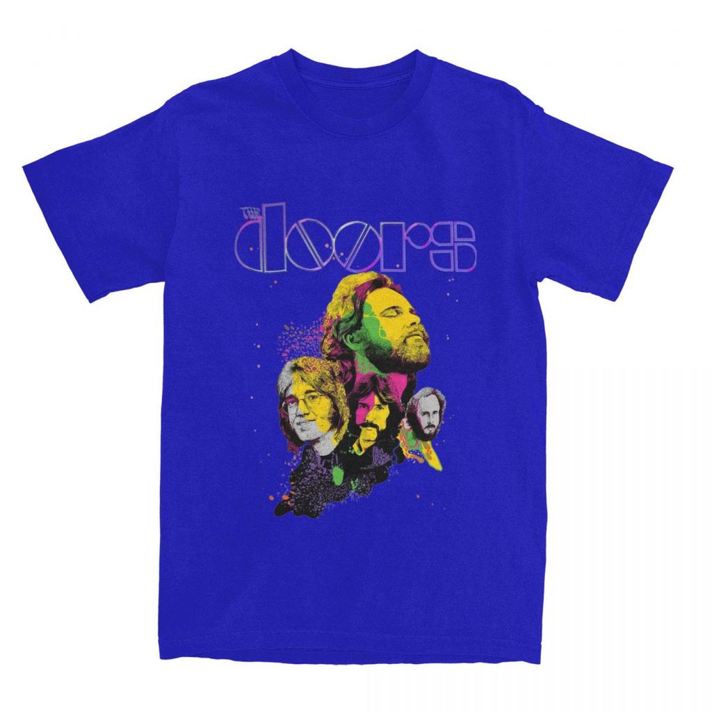 Jim Morrison Doors Band T-Shirt Accessoires Herren Damen Reine Baumwolle Verrücktes T-Shirt Kurzarm Kleidung Geschenkidee