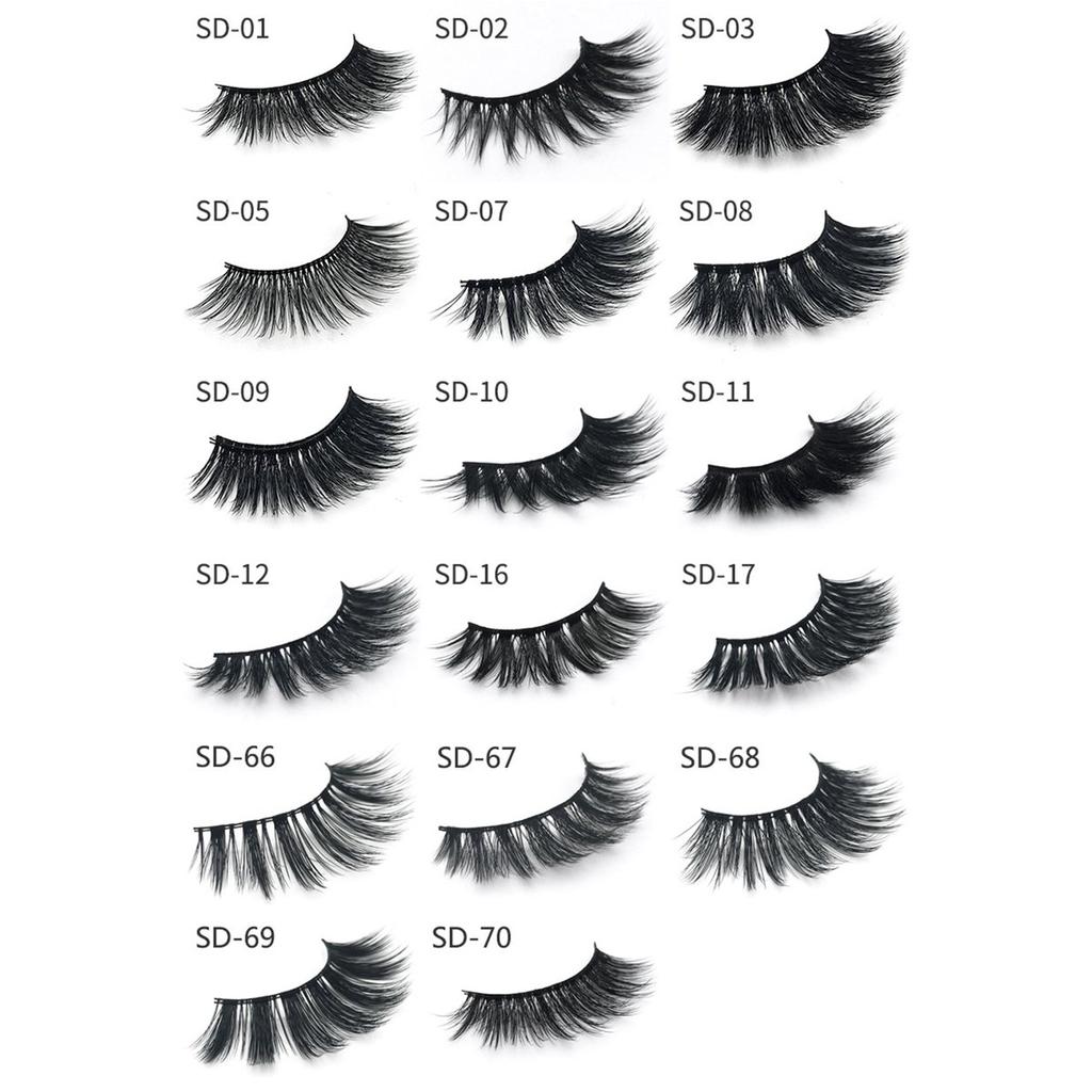 Buy NNEE 3D False Eyelashes Long Eyelashes Three-dimensional Thick ...