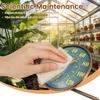 4 Inch Thermometer Hygrometer Dual Scale Display Window Temperature Humidity Monitor for Patio Garage Greenhouse Garden Wall