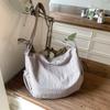 Crossbody Bag Women's Bag Fashion Canvas Bag Casual Simple Shoulder Backpack College Student Lazy Wind Dumpling Bag