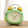 Cartoon Ringing Alarm Clock Small Alarm Clock Head Luminous Student Using Children's Silent Clock Bedroom Pig Clock Mini