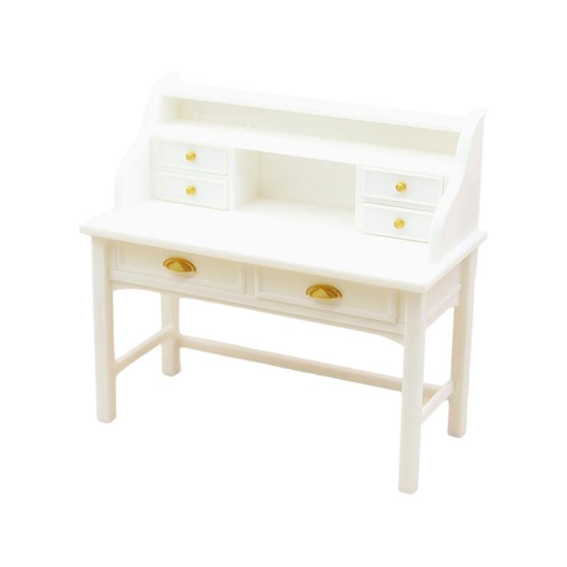 Miniature Study Table 1/12 Scale Dollhouses Accessory High Detail Long Lasting Modelers Creative Scene Prop