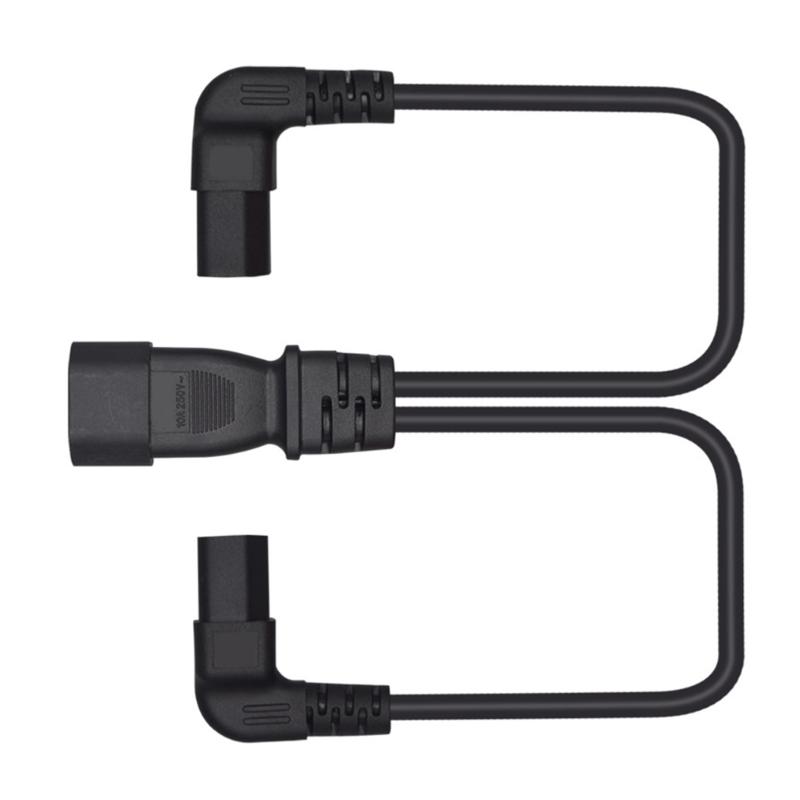 3Prong Extension Cord Splitter 1 To 2 Power Cable,12inch IEC320 C14 To 2×C13 Power Cord Splitter Cord