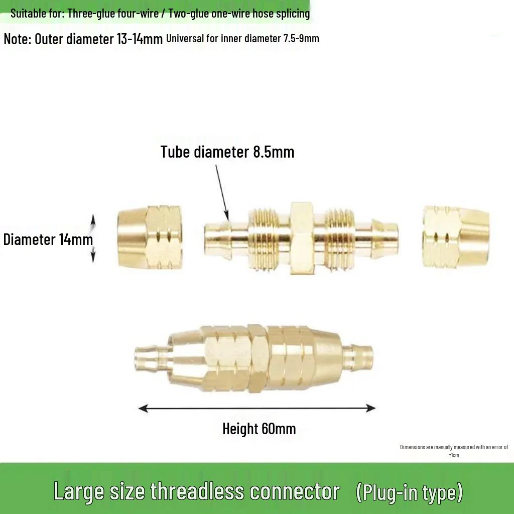 Leak-Proof Agricultural All-Copper High-Pressure Hose Connector for Water Pipe Repair