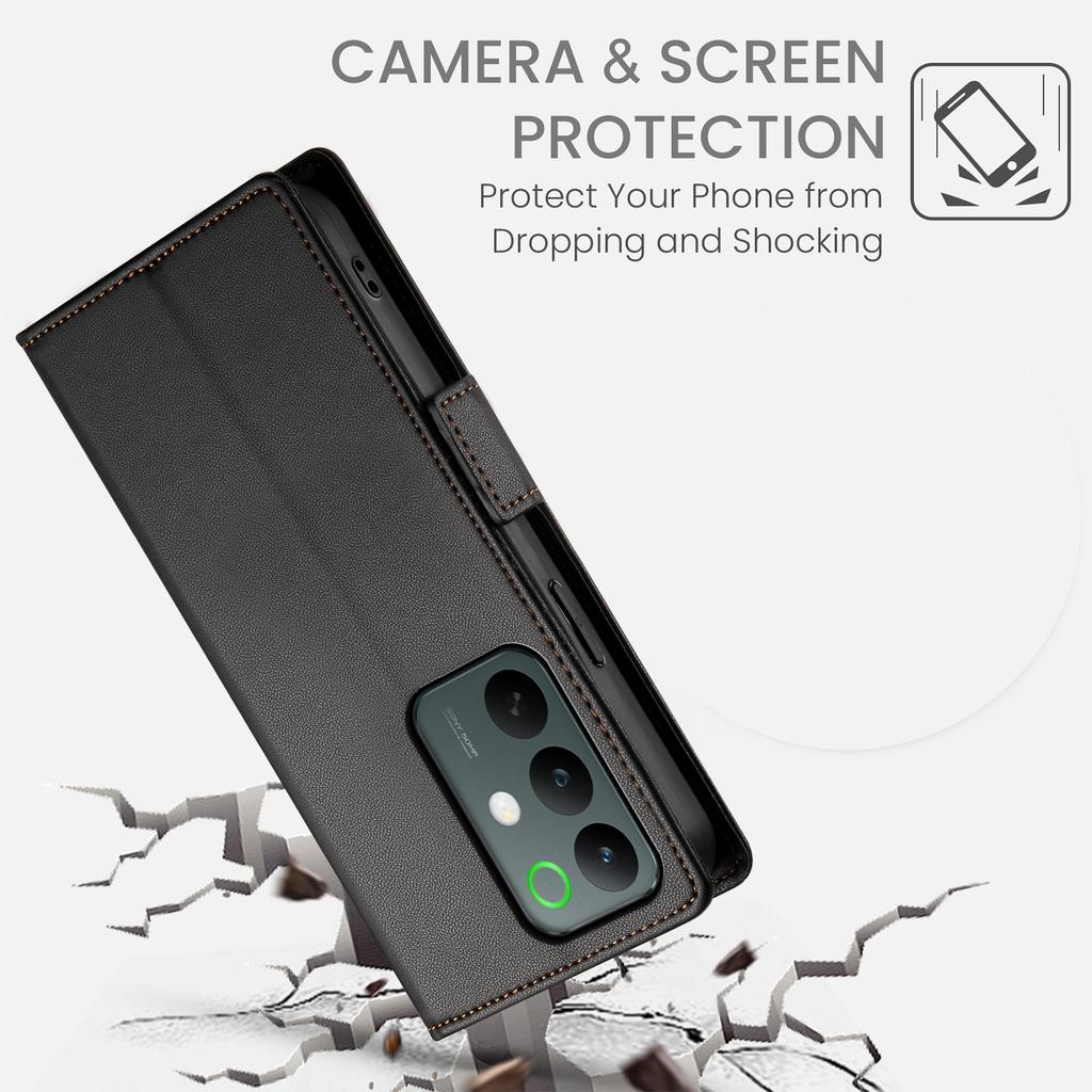 For Realme C85 5G Stand Case PU Leather Wallet Phone Cover