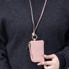 Leather Coin Purse with Key Chain Small Change Purse Keyring Card Holder Coin Pouch Multi-Use Small Wallet for Women