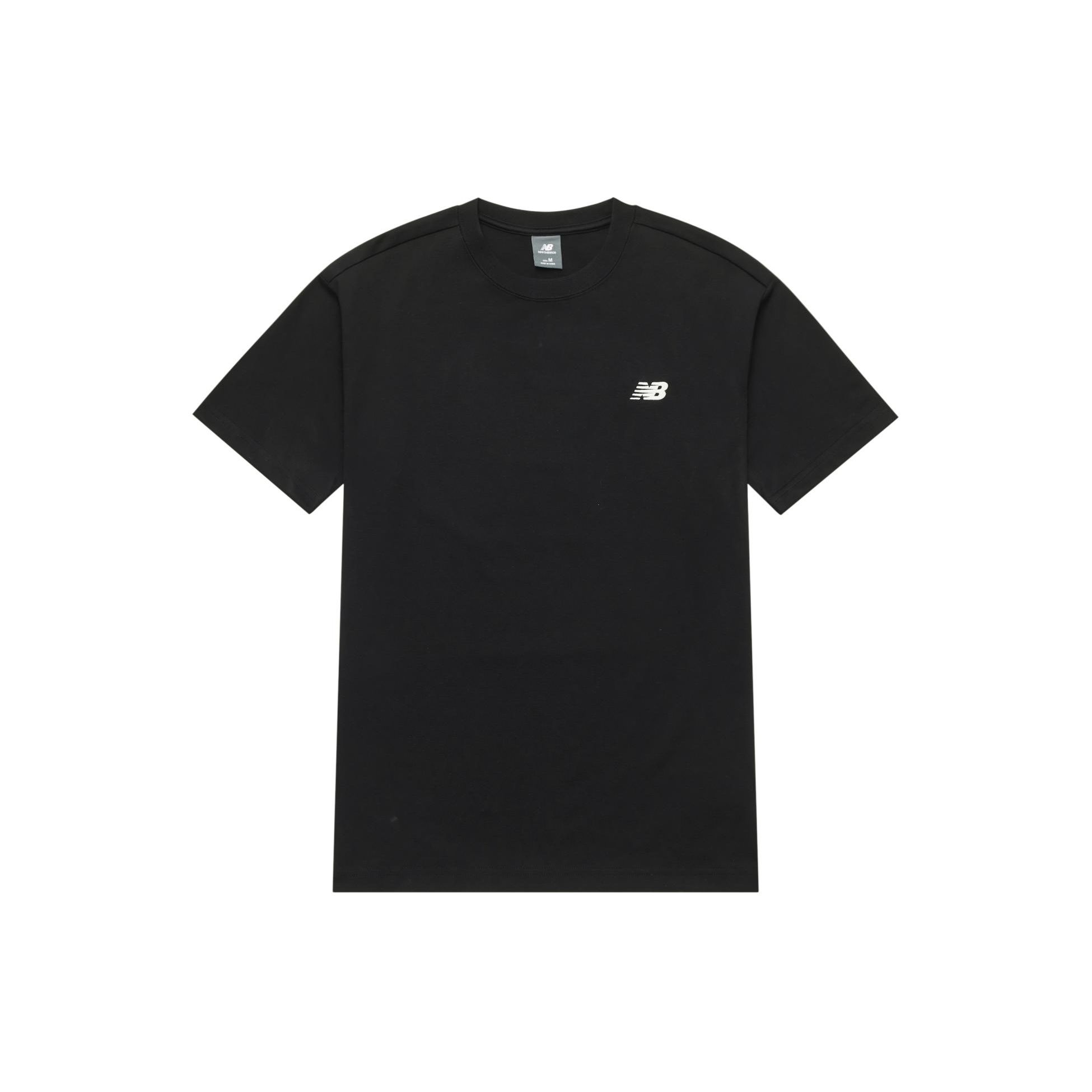 

New Balance American Retro Print Loose Knit Pullover Short Sleeve T-Shirt Unisex Tops Black AMT42315-BK