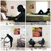 Pop Colorful Art Panel 57cm x 57cm L Size Made in Japan Poster Stylish Interior Decor Living Room Interior Photo Art Fashion Fabric Panel pho-0039-L