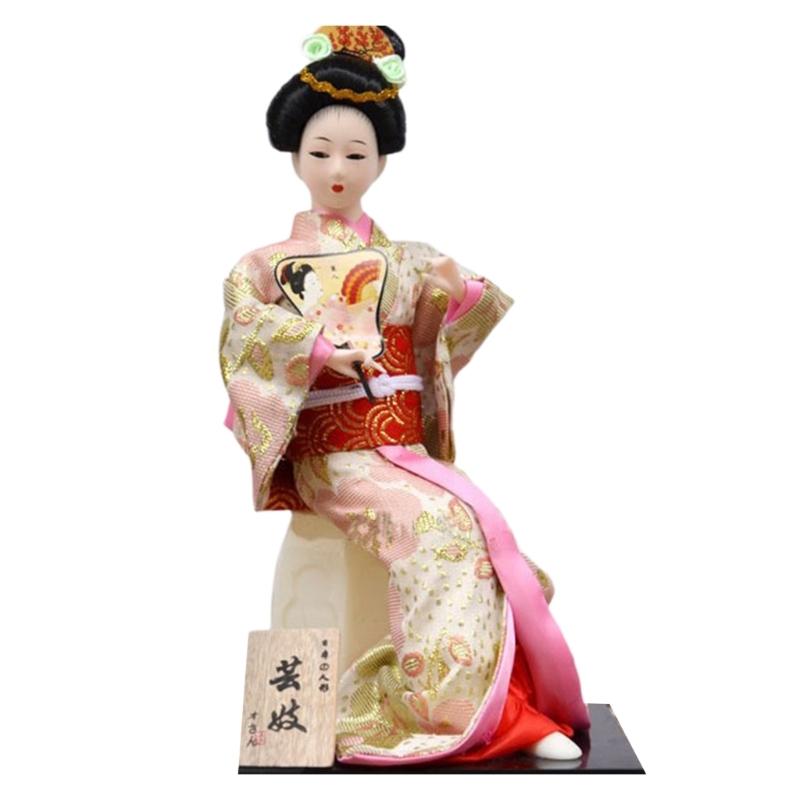 12Inch Handmade Kimono Dolls Ornamentation Ideal For Japanese Cuisines Restaurants And Home Room Authentics Decors