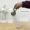 High Borosilicate Double-Wall Tea Glass with Removable Infuser and Custom Logo
