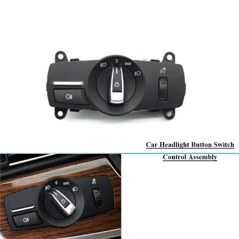 Car Headlight Button Switch Control Assembly 61319204067 For BMW F10 F11 F01 F06 X3 F25 Headlights