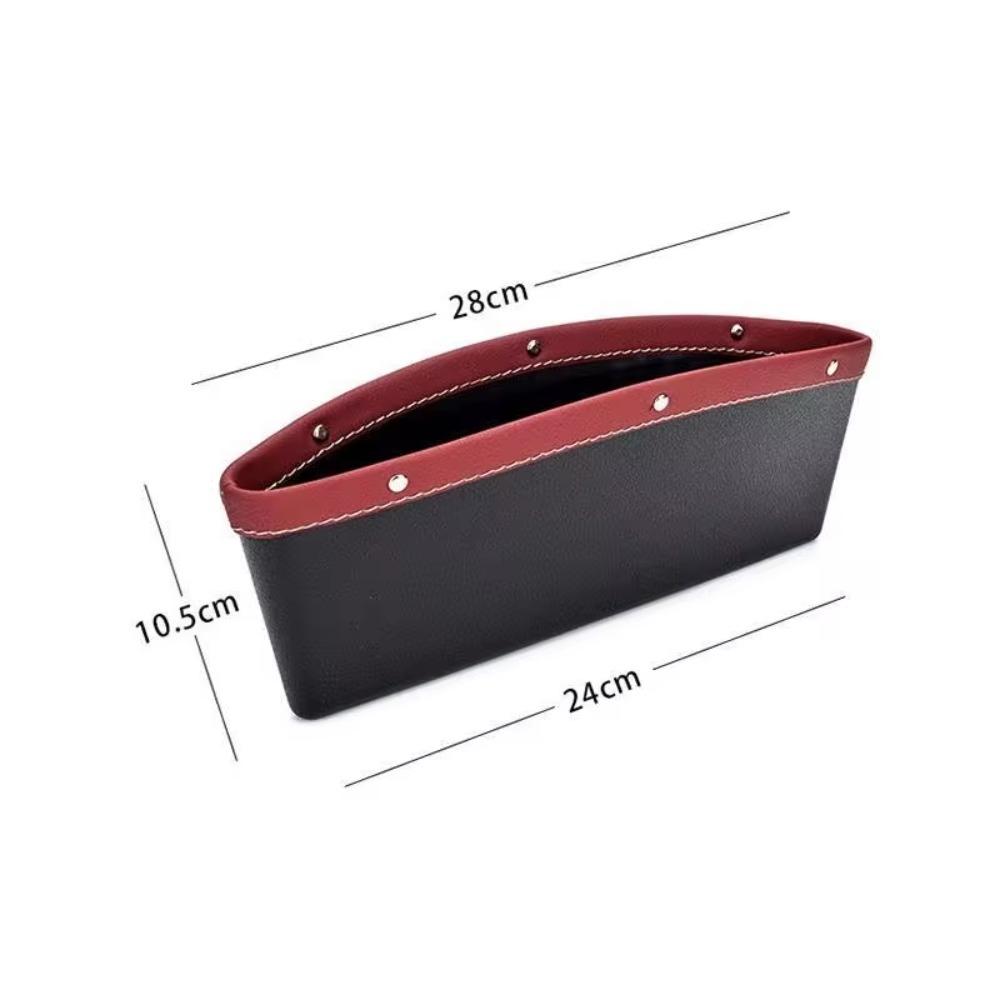 PU Leather Car Seat Slit Gap Storage Car Space Pocket Pouch Car Seat Gap Storage Bag Keys Glasses Car Accessories
