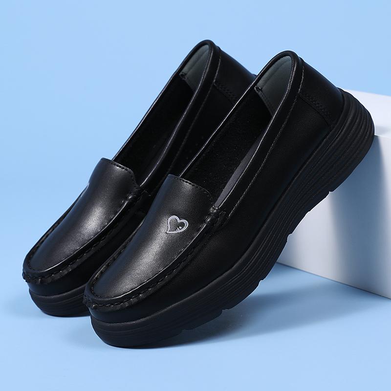 Fashion 2025 New Platform Women's Nurse Shoes Summer Soft Sole Breathable Sleeve Feet Loafers Comfortable Work Shoes Zapatos Casuales