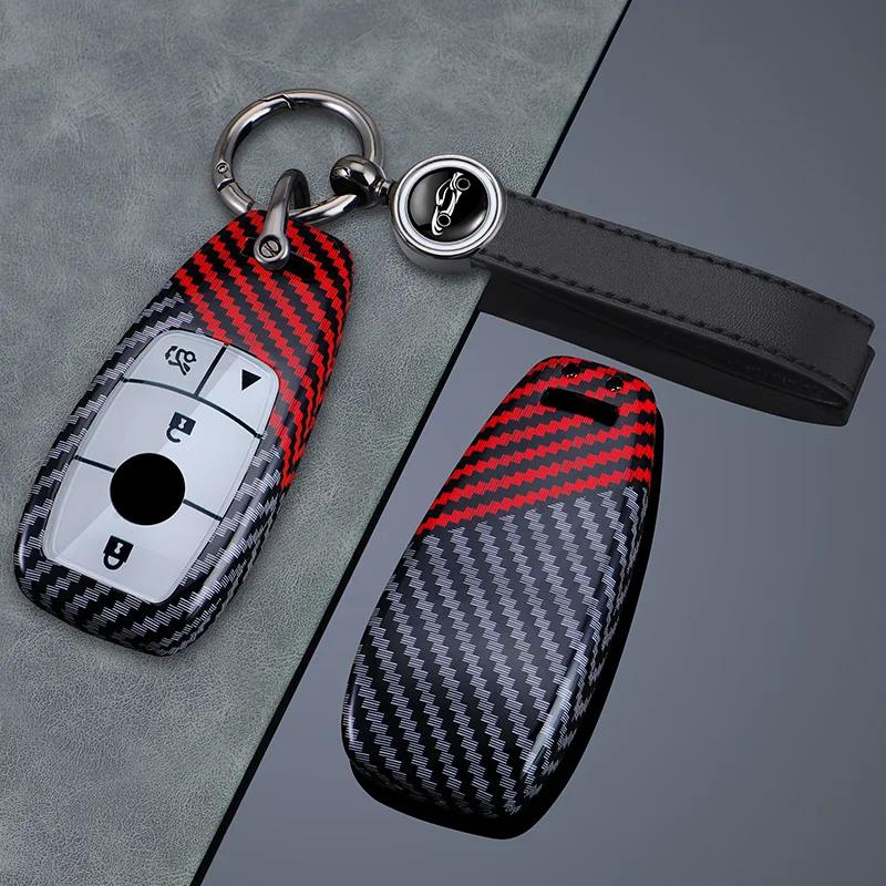 VDPPW1 Hot 2025 3/4 Buttons for Mercedes Benz A C E S G Class GLC CLE CLA GLS AMG W205 W213 W222 Carbon Fiber Car Key Case Cover Shell