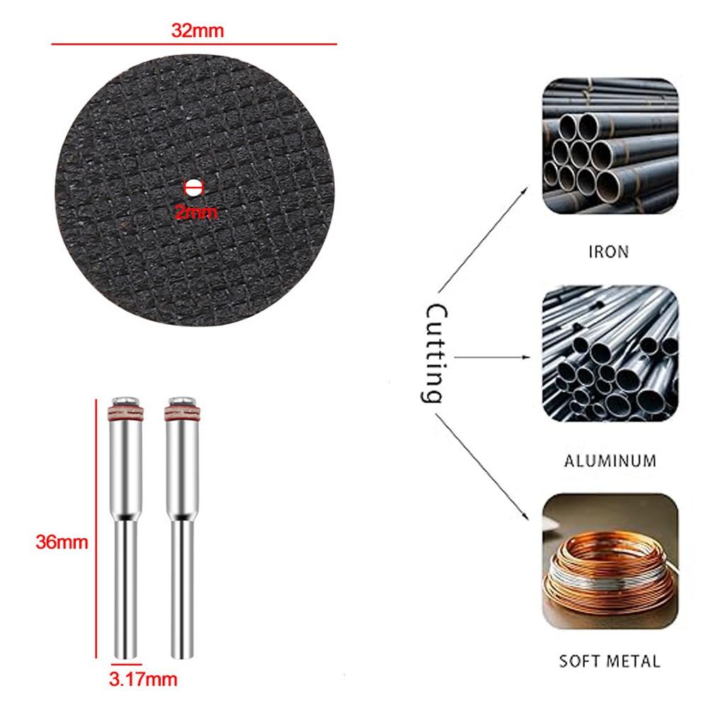31Pcs Cutting Discs HSS Circular Saw Mini Drill Rotary Tool Multi-Size Blades for Cutting Metal, Wood, Stone, PVC