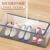 Faltbare Aufbewahrungsschuhbox Haushaltliche kostenlose Installation Schuhaufbewahrungsbox Transparente Schuh- und Schuhaufbewahrungsbox mit Deckel Staubdichte Schuhbox