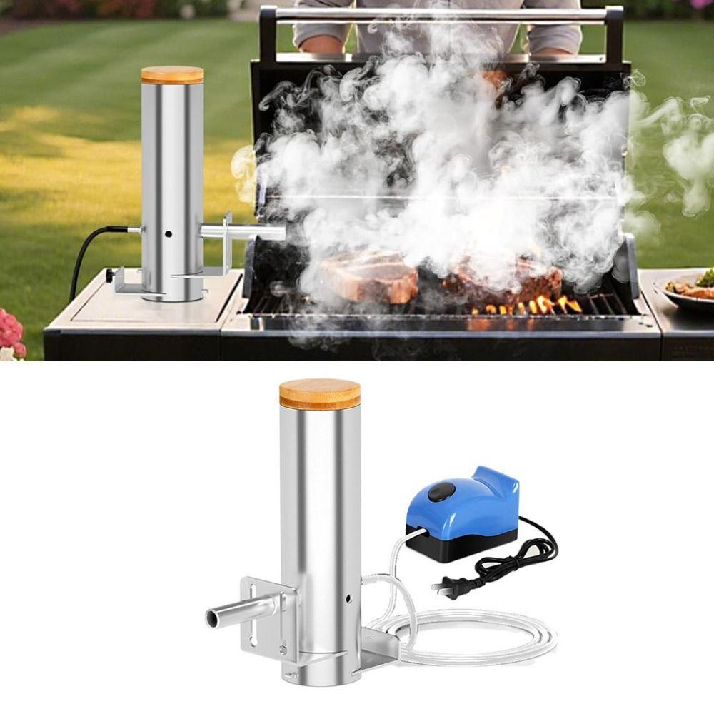 Stainless Steel Electric BBQ Cold Smoker Adjustable Smoke Output Grill Smoke Machine Smokehouse