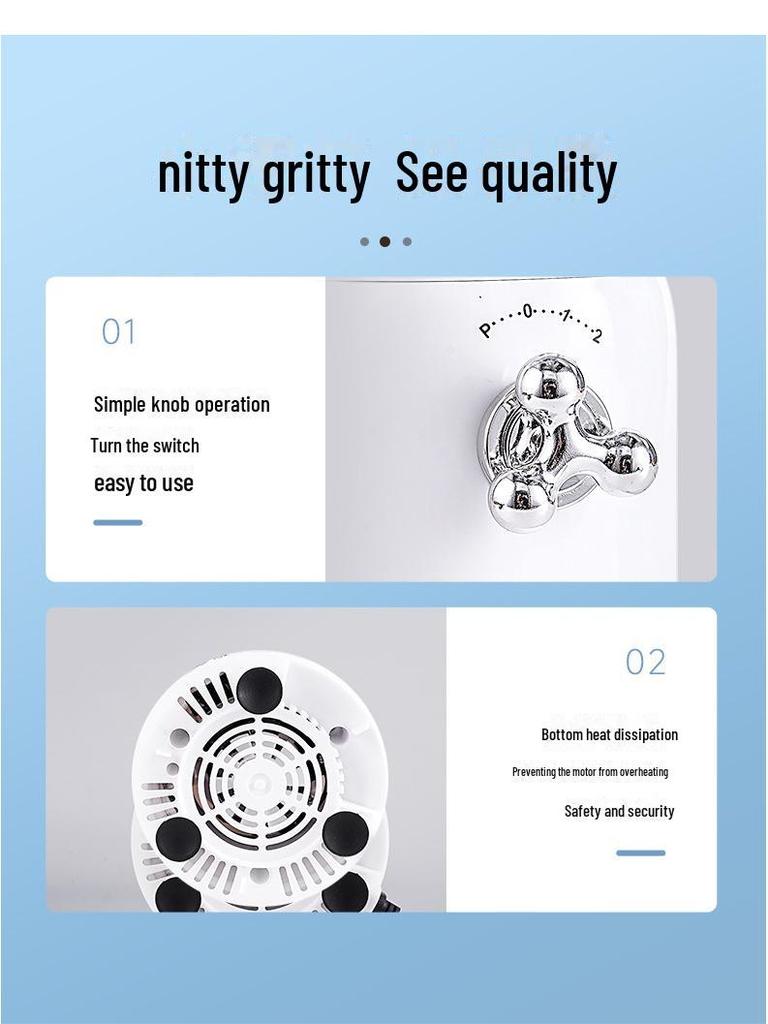 Wielofunkcyjny Retro Sokowirówka i Maszyna do Mleka Sojowego - 110V/220V Mikser do Płynnej Żywności i Przetwornik do Karmienia przez Sondę Nosowo-Żołądkową