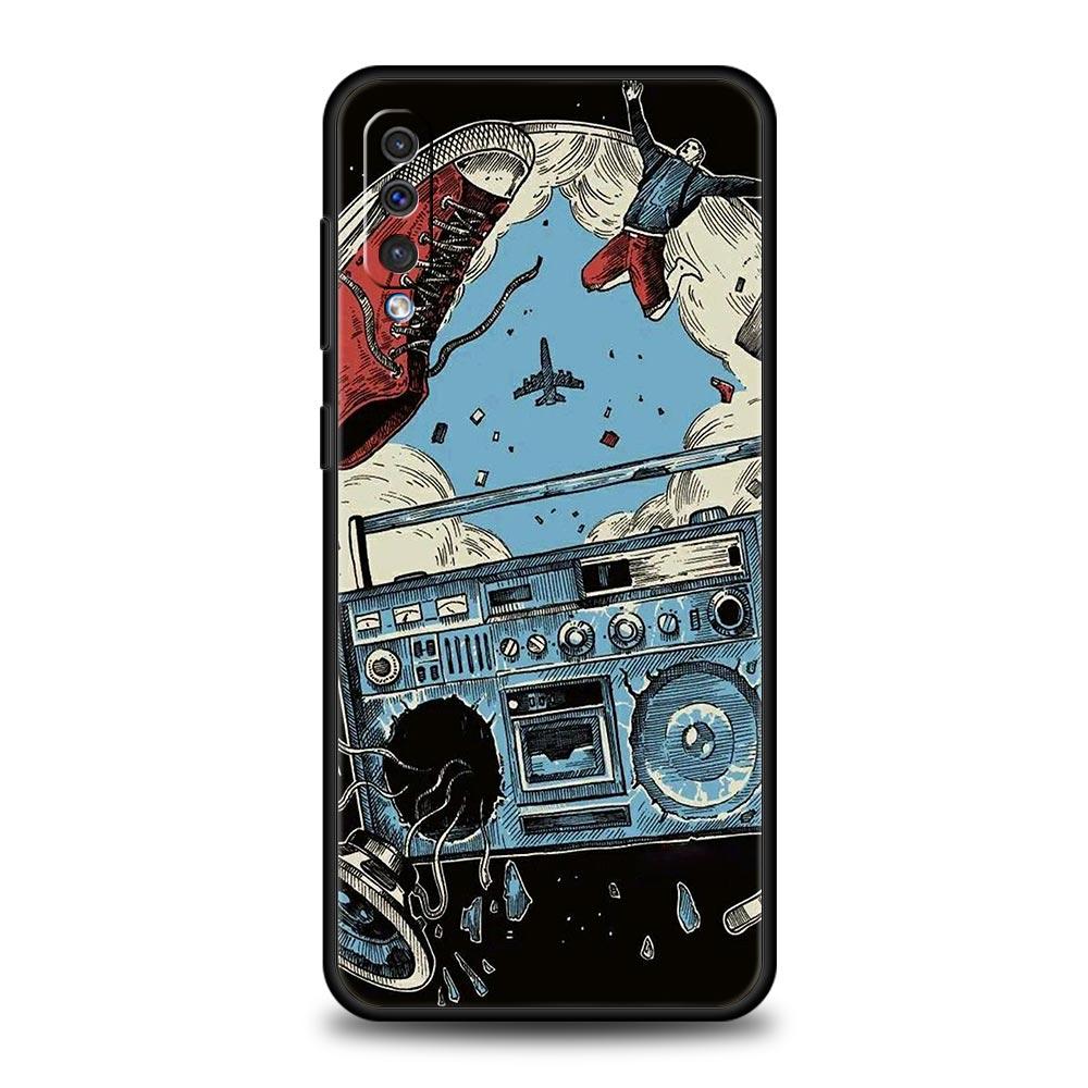 Retro Recording Device Phone Case for Samsung Galaxy A56 A36 A26 A16 A34 A24 A42 A22 A20 A12 A40 A30 A10 5G Soft TPU Cover Shell