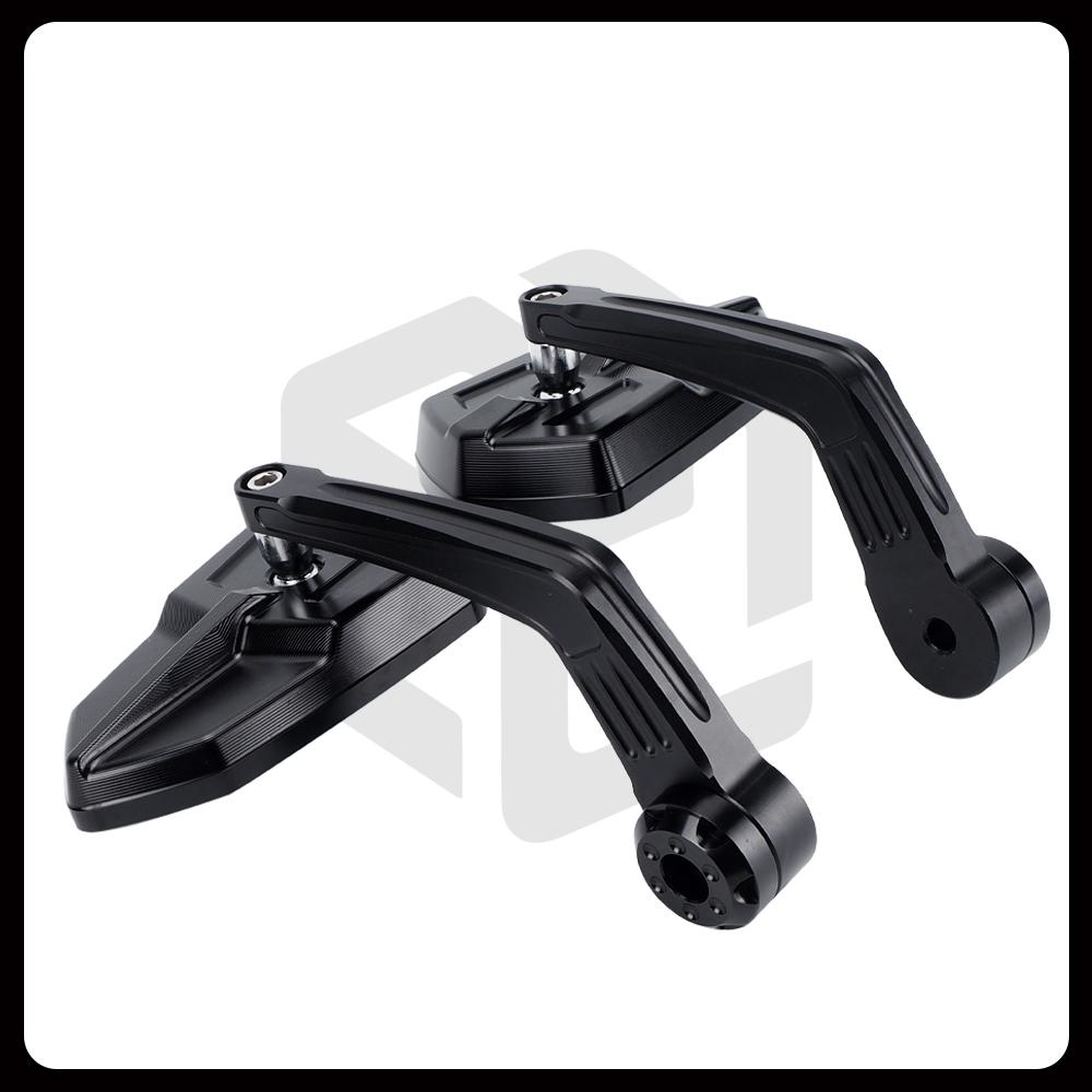 

For Kawasaki ZH2 Z1000 Z900 Z800 Z750 Z700 Z650 Z500 Z400 Motorcycle Handlebar Mirror CNC Bar End Rearview Mirror Aluminum Alloy чёрный