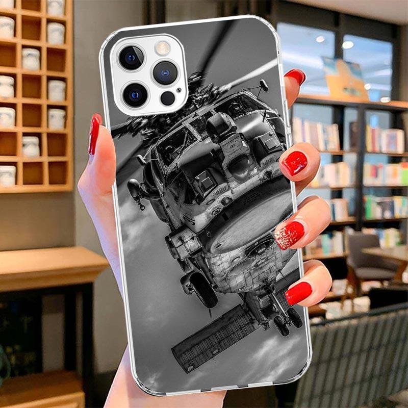 Military Aircraft Warship Fighter Cover Phone Case For iPhone 16 17 Air 15 14 Pro Max 16E Phone Case 13 Mini 12 11 7 SE 8 Print