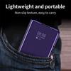 Luxury Side Window Smart Dormancy Case for Samsung Galaxy Z Fold 7 6 5 4 3 Plating Mirror PU Leather Stand Cover for Z Fold 7