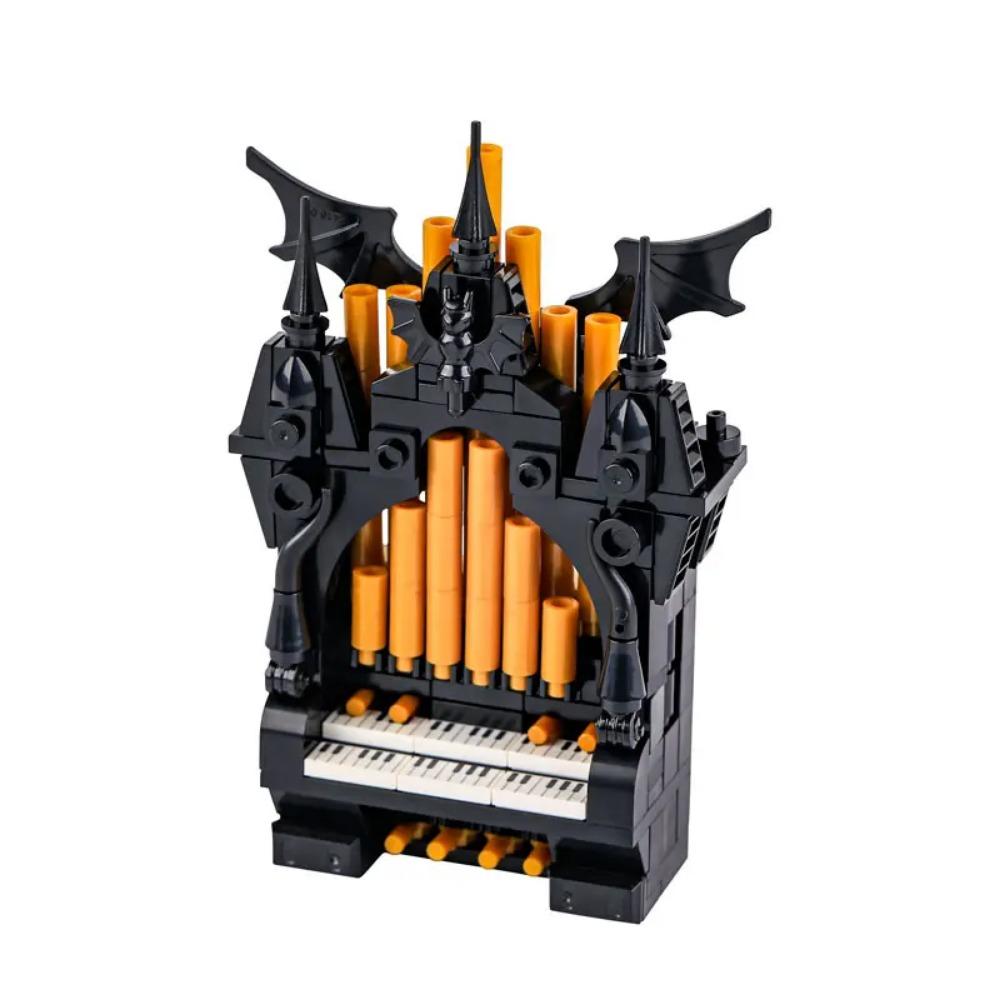 Medieval City MOC Stavební bloky Vojenské figurky vojáků Hradní věž Fontána Nástěnka k bazénu Cihly Dětská Halloweenská hračka
