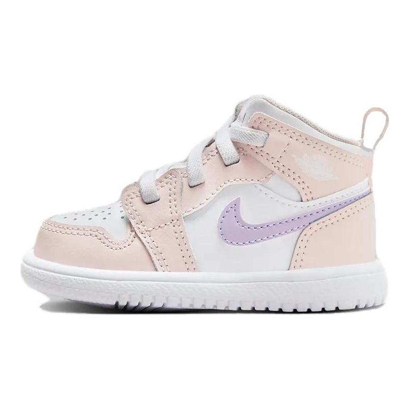 Jordan 1 Mid ALT Pink Wash White Violet Frost (TD) Baby Sneakers FQ1310-601