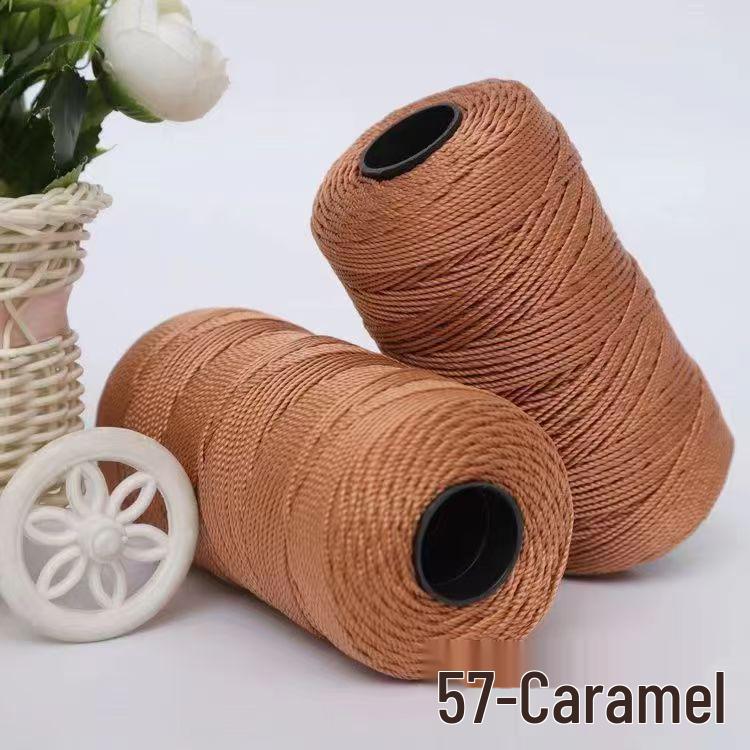 Ice Silk Three-Strand Yarn for Crochet Bags, Hats, Seat Cushions, Bottle Sleeves, and Slippers