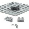 MOC Thin Building Blocks 1x2-2x2 Inverted Bracket Plate Creative Assembly Parts ABS Plastic Bricks Toy Compatible with 99207