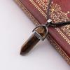 Handmade Amethyst & Rose Quartz Hexagonal Pendant Necklace N760