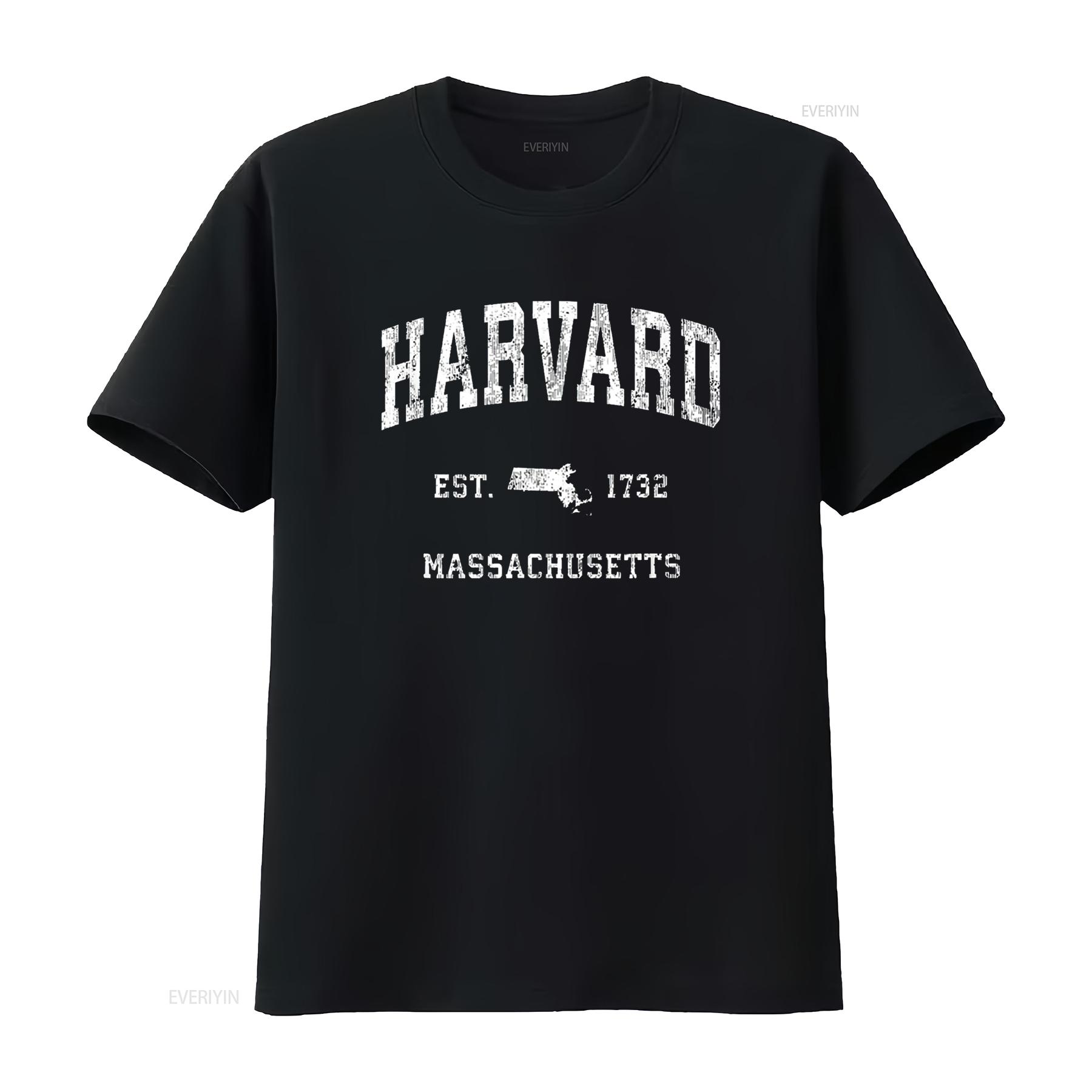 

Harvard Massachusetts MA Vintage Athletic Sports Design T Shirt vintage Washed designer clothes Casual graphic Stylish 4XL