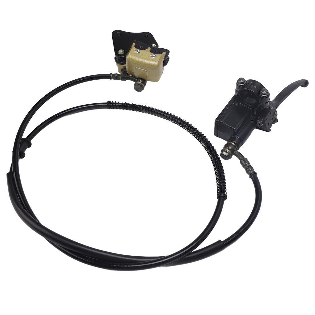 Front Disc Brake Master Cylinder Caliper with Brake Pad Assembly for Chinese 50cc 70cc 90cc 110cc 125cc Dirt Bike Pit