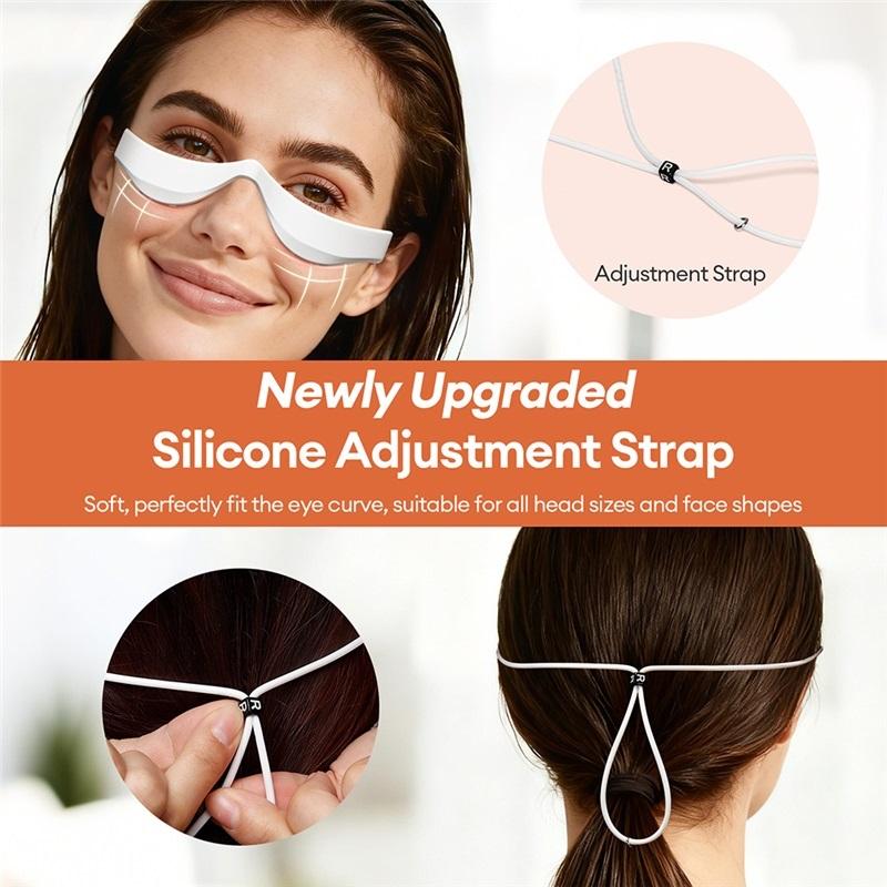 New 3D Eyes Massager Electric Eye Massage Glasses EMS Red Light Eye Care Lighten Dark Circles Eye Relax Massager
