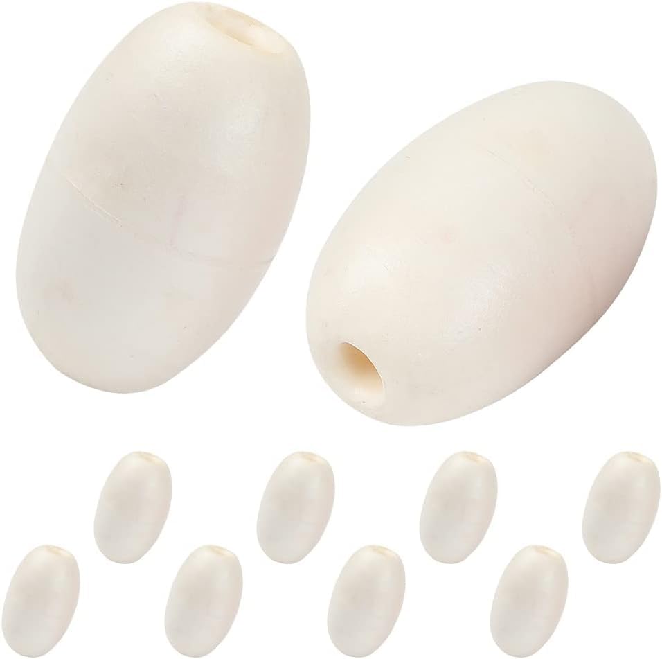 

AllBright PolyFloat Float Buoys, Small Floats for Boating, Fixed Nets, Mooring Rope, 6 x 9cm, Pack of 10 (White)